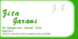 zita garami business card